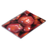 Donkerrode appels notitieboek (Linkerzijde)