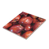 Donkerrode appels tegeltje (Zijkant)
