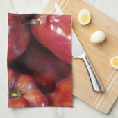 Donkerrode appels theedoek (Quarter Fold)