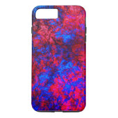 Donkerrode blauwe textuur, getextureerd, zacht mar Case-Mate iPhone case (Achterkant)