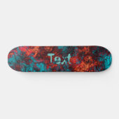 Donkerrode blauwe textuur, getextureerd, zacht mar persoonlijk skateboard (Horizontaal)