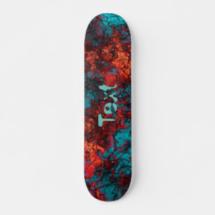 Donkerrode blauwe textuur, getextureerd, zacht mar persoonlijk skateboard