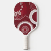 Donkerrode Bloemen Pickleball Paddle (Voorkant)