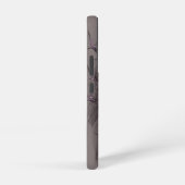 Donkerrode bloemige kunst samsung galaxy hoesje (Rechterkant)