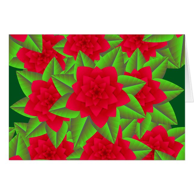 Donkerrode Camelia's en Groene Bladeren (Voorkant Horizontaal)