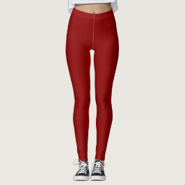 Donkerrode effen kleur Leggings
