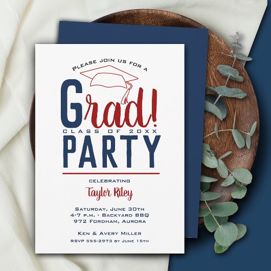 Donkerrode en blauwe gradatiepartij kaart