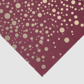 Donkerrode en metalen Confetti Tissuepapier (Detail)