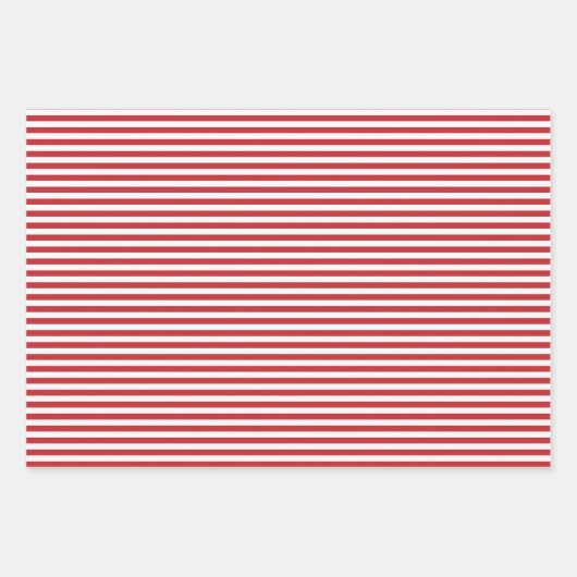 Donkerrode en witte strepen Chevron Polka Dots Inpakpapier Vel (Voorkant 2)