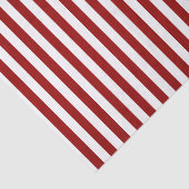 Donkerrode en Witte Strepen Tissuepapier (Detail)