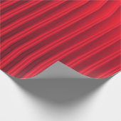 Donkerrode en zwarte funky Lines Cadeaupapier (Hoek)