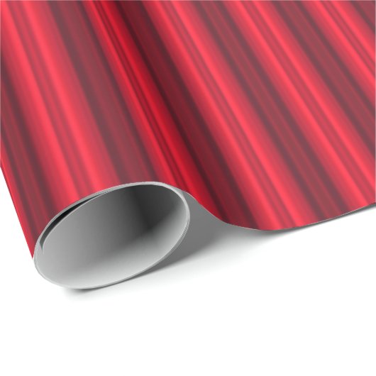 Donkerrode en zwarte funky Lines Cadeaupapier (Rol Hoek)