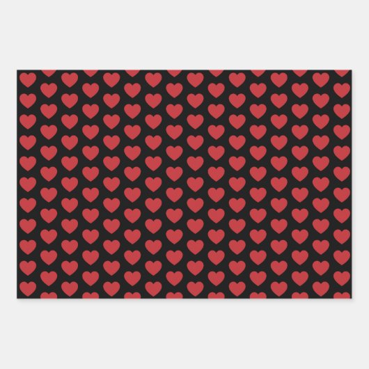 Donkerrode en zwarte papierbladen voor het oppakke inpakpapier vel (Voorkant 3)