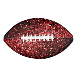 Donkerrode faux glitter sparkles bling american football