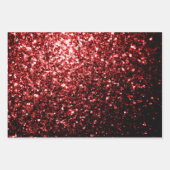 Donkerrode faux glitter sparkles bling inpakpapier vel (Voorkant 2)