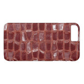 Donkerrode glazen stenen abstract geometrisch patr Case-Mate iPhone case (Achterkant (Horizontaal))