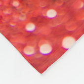 Donkerrode glitter fleece deken (Hoek)