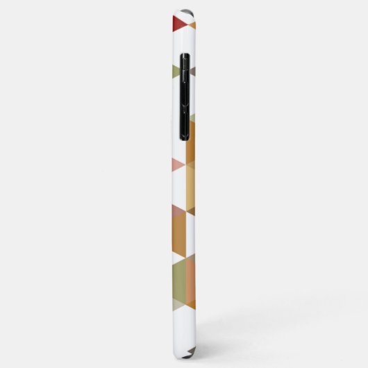 Donkerrode groene Taupe Brown-veelhoek Case-Mate iPhone Case (Achterkant/links)