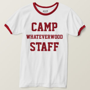 Donkerrode het Personeel van Whateverwood van het T-shirt
