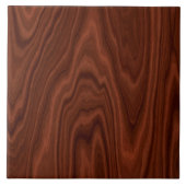 Donkerrode houtextuur tegeltje (Voorkant)