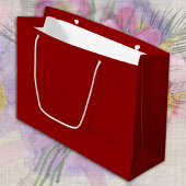 Donkerrode kerstkleur, effen minimalistisch groot cadeauzakje