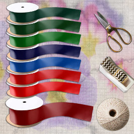 Donkerrode kerstkleur, effen minimalistisch satijnen lint