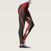 DONKERRODE LEGGINGS (Rechts)
