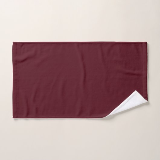 Donkerrode maroon Burgundy Solid Color Bad Handdoek (Handdoek)