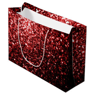 Donkerrode namaak Glitter sprankels Glamour Groot Cadeauzakje