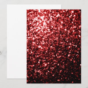 Donkerrode namaak Glitter sprankeltjes Glamour Kaart
