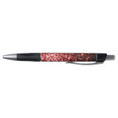 Donkerrode nepschitterende glamour personaliseren pen (Bodem)