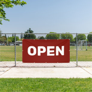 Donkerrode OPEN Banner