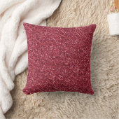 Donkerrode reserveglitter kussen (Deken)