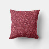 Donkerrode reserveglitter kussen (Achterkant)