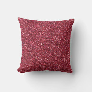 Donkerrode reserveglitter kussen