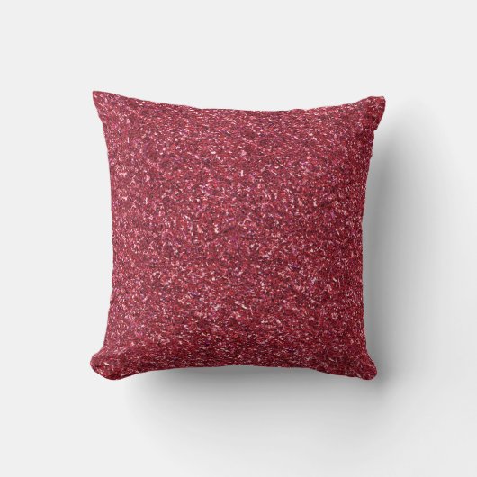 Donkerrode reserveglitter kussen (Voorkant)