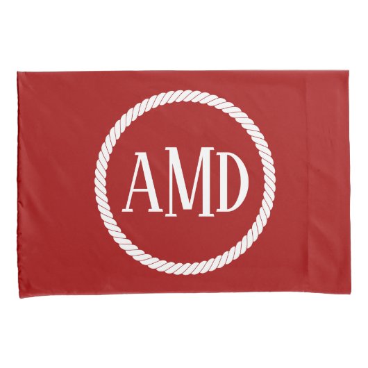 Donkerrode rode rode rode rode cirkel rond de Naut Kussensloop (Voorkant-Rechts)