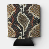 donkerrode rode, rode, rode, rode, slangenhuid blikjeskoeler (Achterkant)