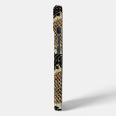 donkerrode rode, rode, rode, rode, slangenhuid Case-Mate iPhone case (Achterkant / Links)