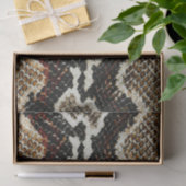 donkerrode rode, rode, rode, rode, slangenhuid tissuepapier (Geschenk)