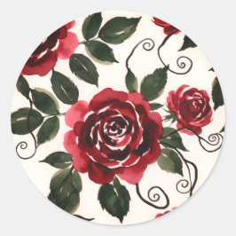 Donkerrode Roos Sticker