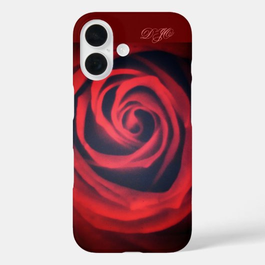 Donkerrode roos van dichtbij Case-Mate iPhone case (Achterkant)