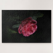 Donkerrode Rose Legpuzzel (Horizontaal)