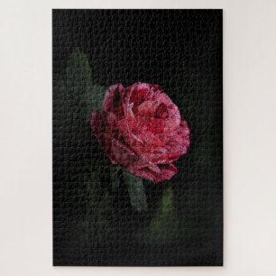 Donkerrode Rose Legpuzzel