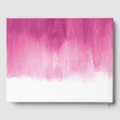 Donkerrode roze moderne kunst, zoete zestien op ma gastenboek (Achterkant)