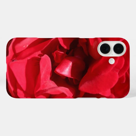 Donkerrode rozenbardou Case-Mate iPhone case (Achterkant (horizontaal))