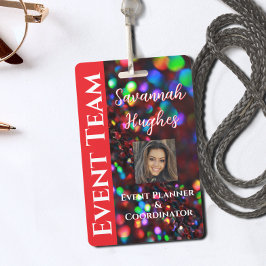 Donkerrode sprankelende foto badge