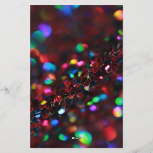 donkerrode sprankeling briefpapier (Achterkant)