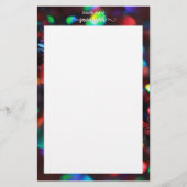 donkerrode sprankeling briefpapier (Voorkant)