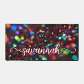 donkerrode sprankeling bureaumat (Voorkant)